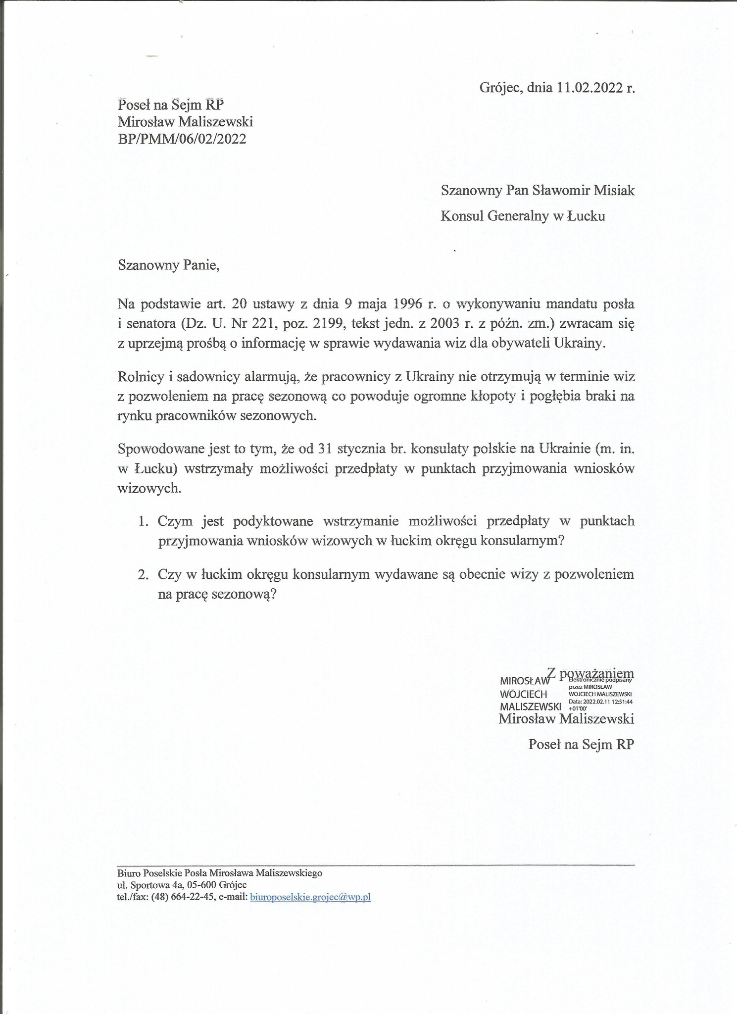 Pracownicy z Ukrainy nie otrzymują wiz…