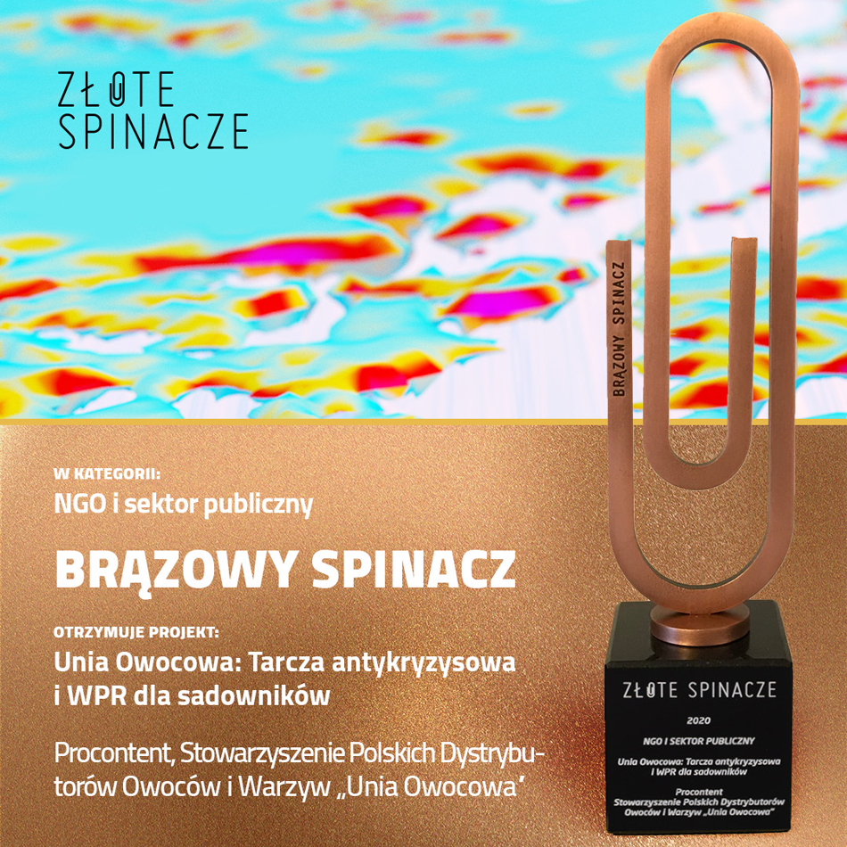 Unia Owocowa - brązowy spinacz