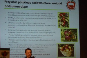  Wizję sadownictwa w Polsce w kolejnych latach prezentuje Pan Mirosław Maliszewski