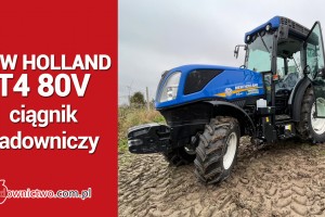  Ciągnik sadowniczy New Holland T4 80V - FILM nr 1