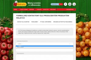  09.02.2021 - FORMULARZ KONTAKTOWY DLA PRODUCENT&Oacute;W PRODUKT&Oacute;W ROLNYCH