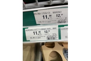  Malina - CENA - 100,72 brutto za 1 kg