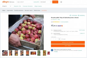  Ceny jabłek od sadownika - allegro - 2021.10.07 - 2