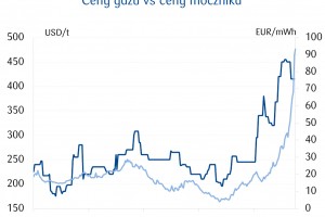  Ceny gazu vs ceny mocznika