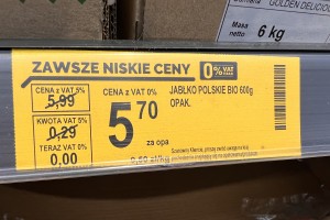  Ceny jabłek - Polskie BIO 