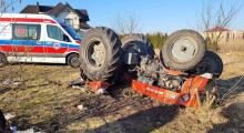 Ciągnik przygniótł sadownika podczas pracy w sadzie 