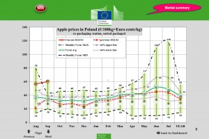  Ceny jabłek w Polsce - wrzesień 2023 roku 