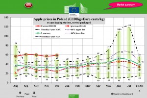  Ceny jabłek w Polsce - grudzień 2023 