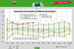  Ceny jabłek w Niemczech - styczeń 2024 