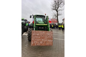  Cerekwica (woj. wielkopolskie) - strajk rolników 9 luty 2024 
