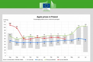 Ceny jabłek w Polsce - kwiecień 2026