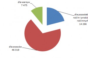 Rysunek 2. Struktura ilościowa świadectw fitosanitarnych wydanych w 2016 roku.