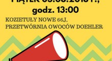 Strajk sadowników – Kozietuły Nowe - 3 sierpnia 2018r.  