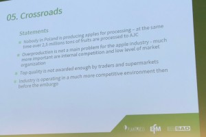  Nadprodukcja jabłek nie jest problemem dla przetwórstwa. Należy poprawić niski poziom organizacji rynku i sprostać wewnętrznej konkurencji.