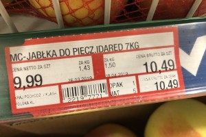  Jabłka do pieczenia - Idared - 7kg - 9,99 PLN netto
