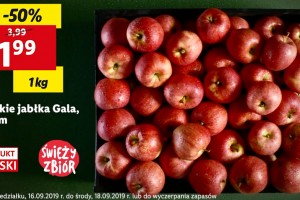  Polskie jabłka Gala - Promocja 1,99 PLN