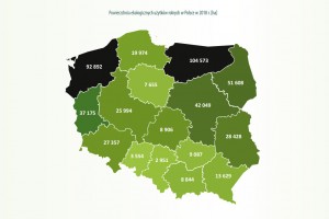  Powierzchnia ekologicznych użytków rolnnych w Polsce w 2