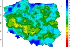  Wskaźnik wilgotności gleby warstwa 100 -289cm (źródło: IMGW)