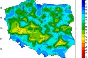  Wskaźnik wilgotności gleby 8 kwietnia, warstwa 28-100 centymetrów (stopsuszy.imgw.pl)